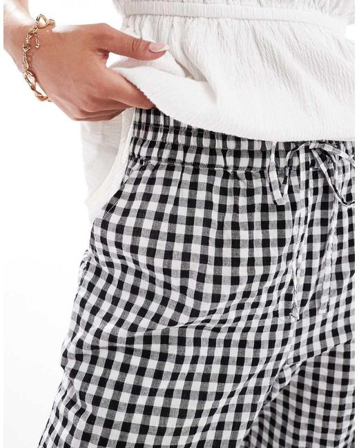 Pieces Black High Waist Wide Leg Trousers