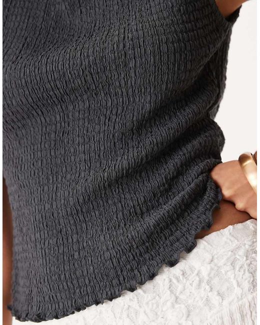 ASOS Blue Mix & Match Textured Tank Top