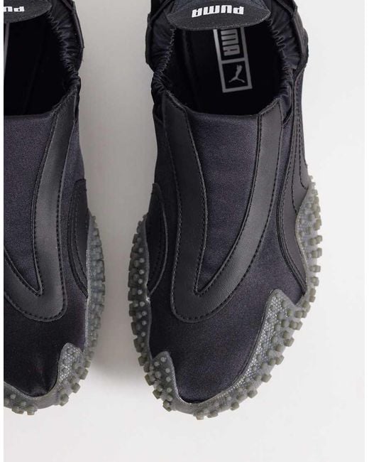 PUMA Black Mostro Move Satin Trainers