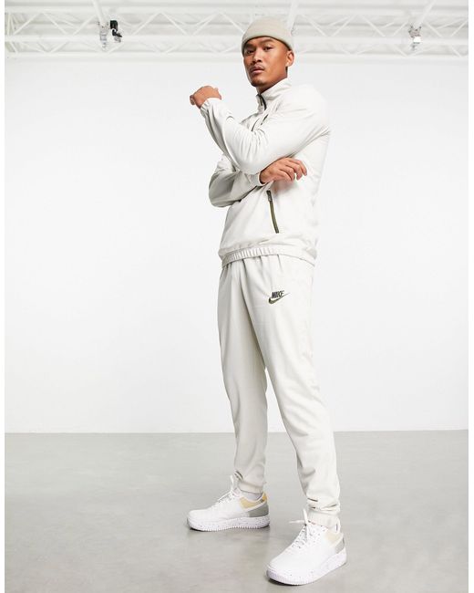 Nike white tracksuit top