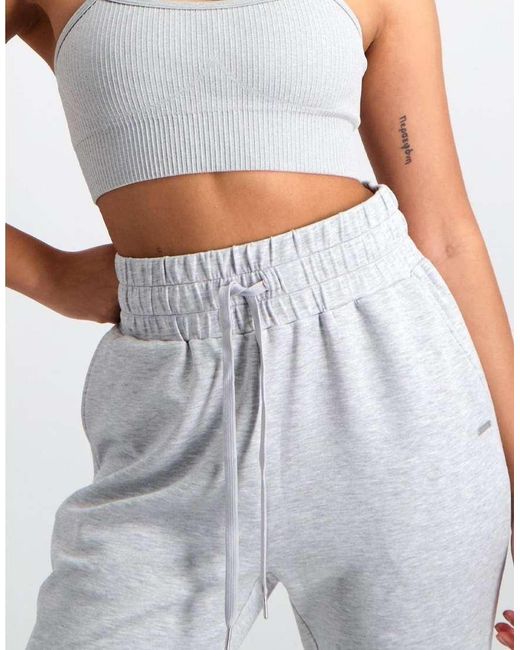 Aim'n Comfortabele Broek Van Modal in het White