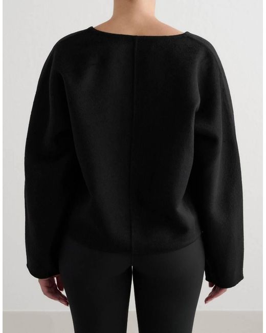 Aim'n Black Wool Sweatshirt
