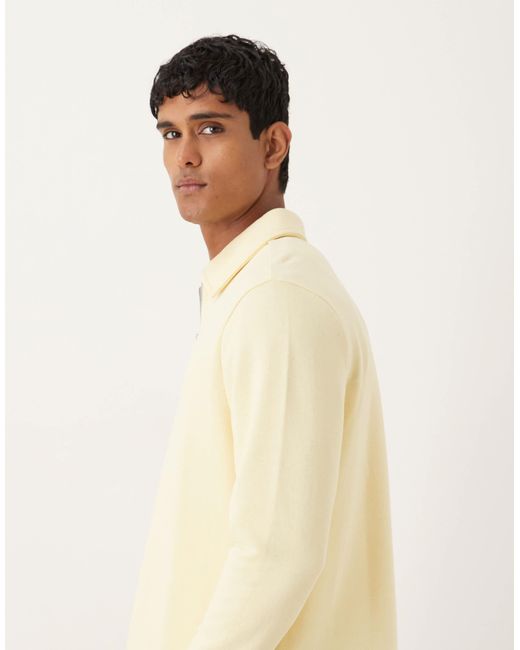 ASOS Natural Standard Fit 1/4 Zip Sweatshirt for men