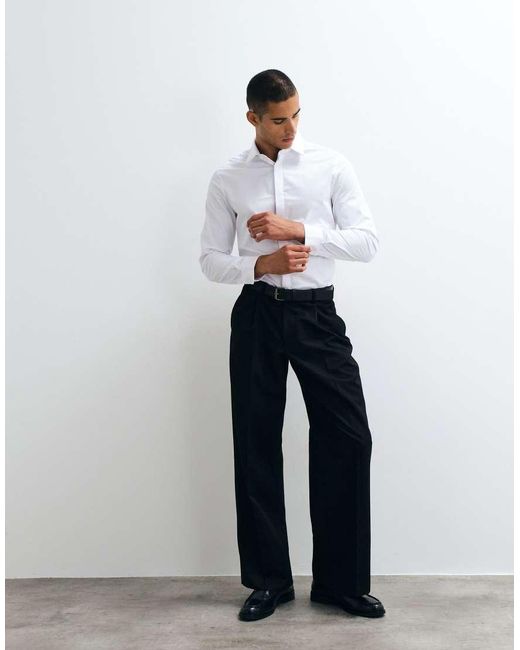 ASOS White Slim Fit Smart Shirt for men