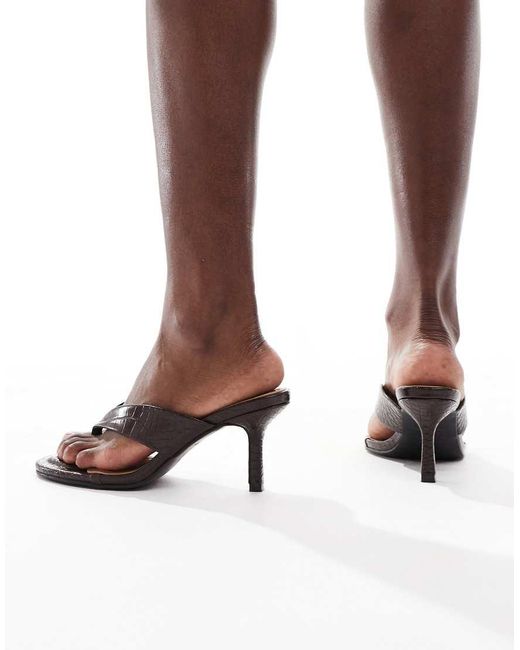 New Look Natural Toe Post Heeled Sandal