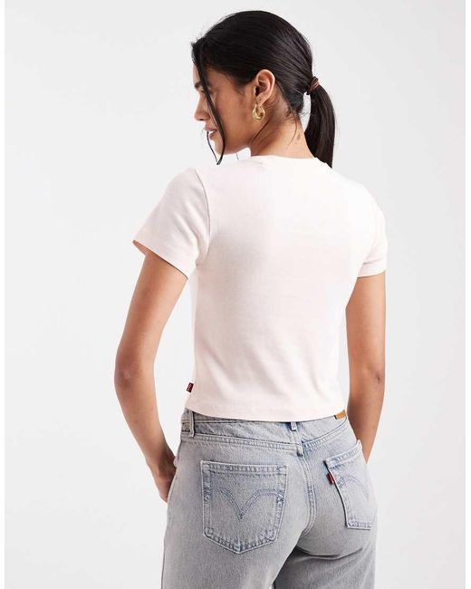 Levi's White Fruit Graphic Baby Tee