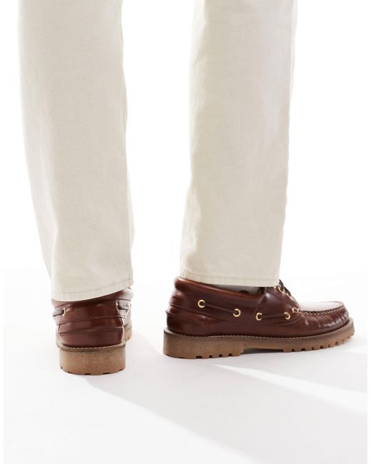 Schuh – princeton – bootse aus leder in White für Herren