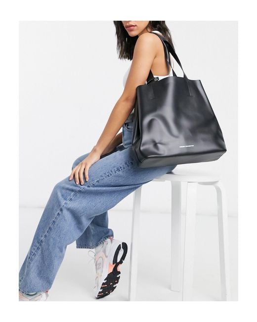 French Connection Black Structured Tote