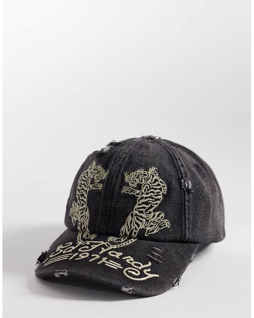 Ed Hardy Black Desert Tiger 5 Panel Trucker Cap