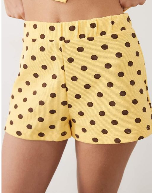 Miss Selfridge Metallic Soft Rib Short