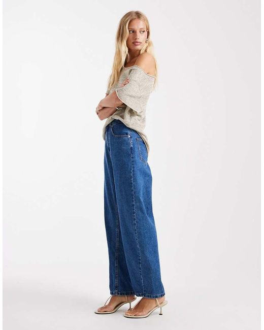Vaqueros De Corte Barrel Slim De ASOS de color Blue