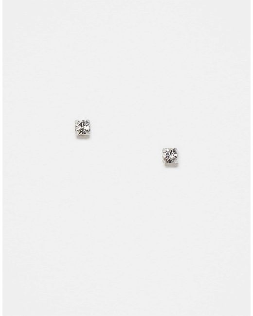 Kingsley Ryan Blue – set mit 2-mm-ohrsteckern aus sterling mit schmucksteindetails