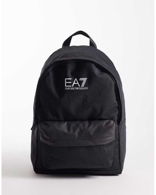 EA7 Blue Armani Logo Backpack for men