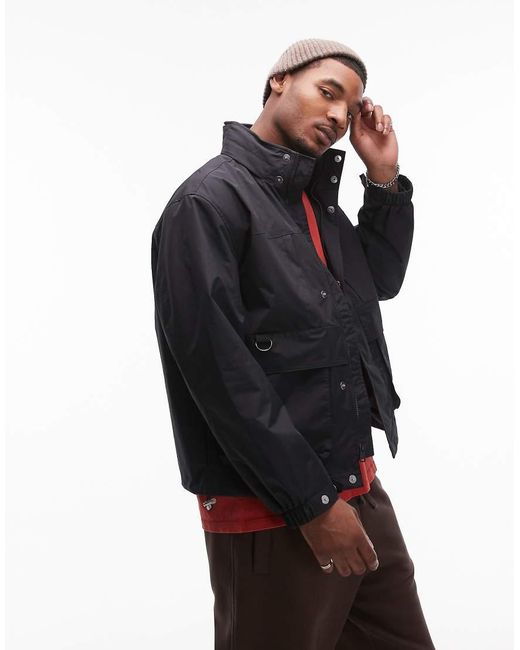 Levi's Red Tehama Utility Hooded Rain Jacket for men