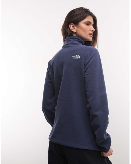 The North Face Blue Glacier Fleece 1/4 Zip Jacket