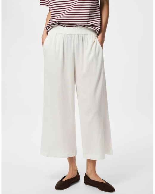 Pieces White Culottes
