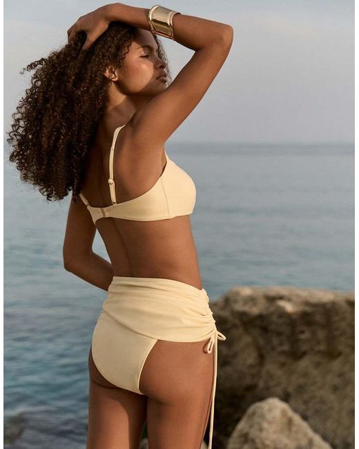 4th & Reckless Brown Spiral Hardware Bikini Top