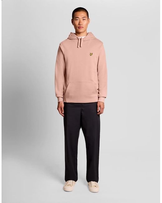Lyle & Scott Pink Mid Layers Pullover Hoodie for men
