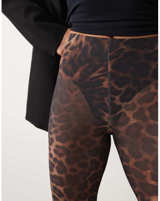 ASOS Multicolor Mesh Stirrup leggings