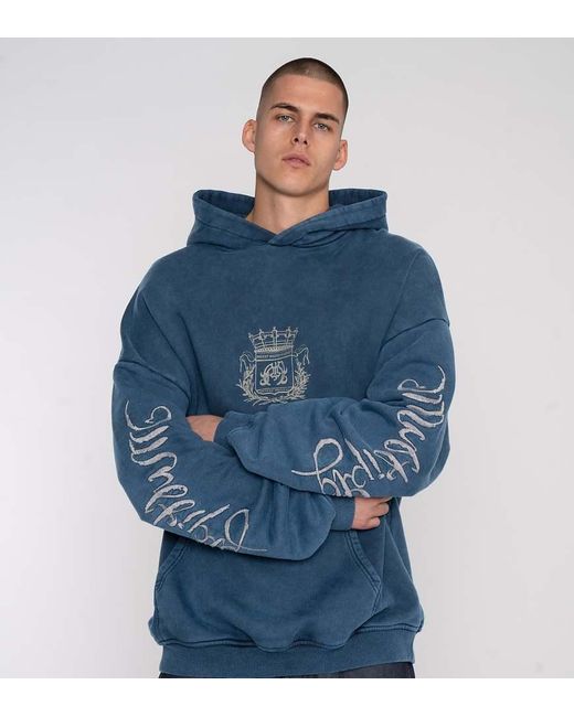 Sudadera Azul Desfile Extragrande Con Capucha Royalty De Multiply Apparel de color Blue