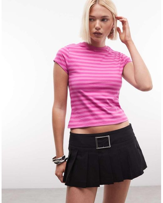 Collusion Pink Fitted Baby Tee