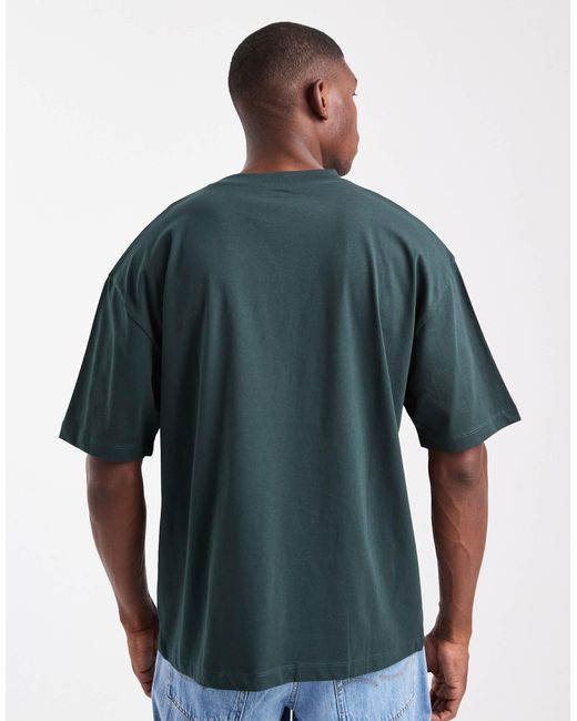 ASOS – basic-t-shirt in Green für Herren