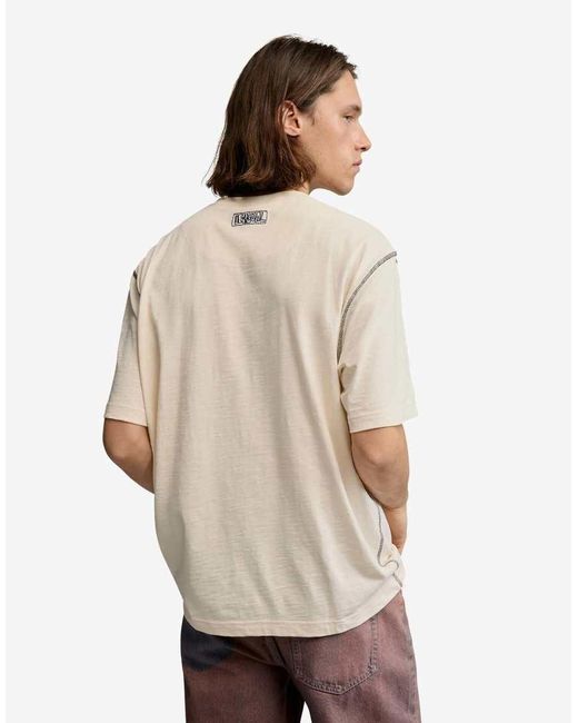 Desigual Natural Printed Gaugin T-Shirt for men
