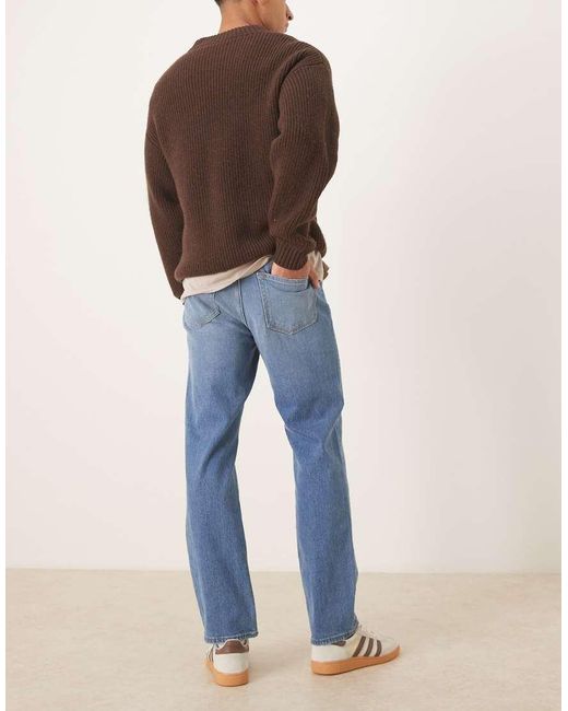 Abercrombie & Fitch Blue Vintage Stretch Straight Jeans for men