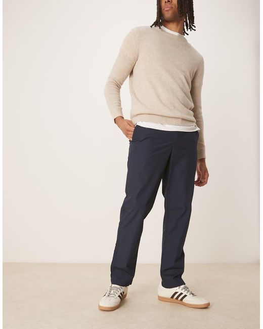 Mango Natural Elasticated Waist Cotton Trousers for men