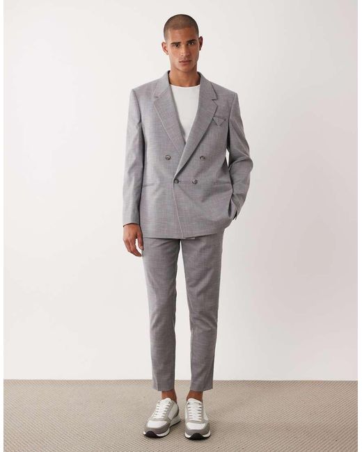 ASOS Gray Tapered Suit Pants for men