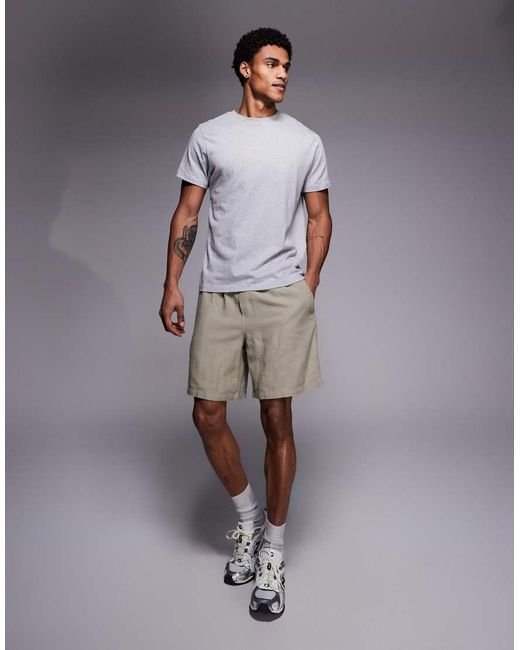ADPT White Texture Shorts for men