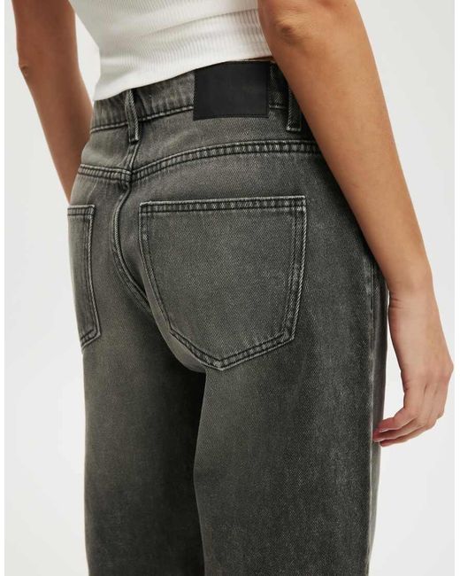 Cotton On Black Low Rise Straight Jean