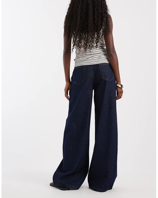 ASOS Blue baggy Wide Leg Jean