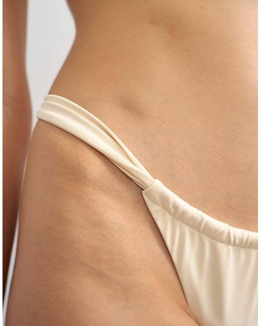 TOPSHOP Brown Bella Cheeky Thong Bikini Bottom