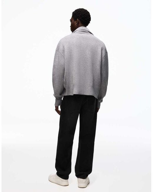 Bershka Black Straight-leg Jeans for men