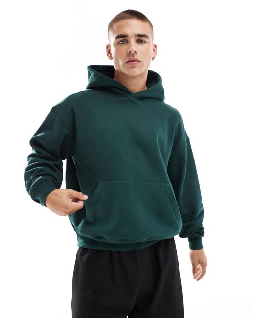Cotton On Cotton on – kastiger kapuzenpullover in Green für Herren