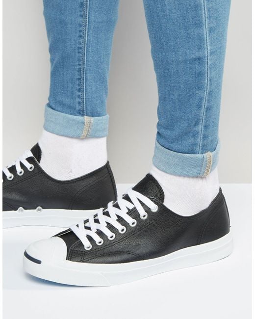 All star jack purcell - tennis en cuir Converse pour homme en coloris Bleu  | Lyst