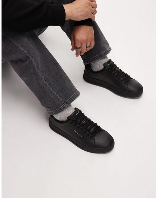 Tommy Hilfiger – essential – court-sneaker in Black für Herren