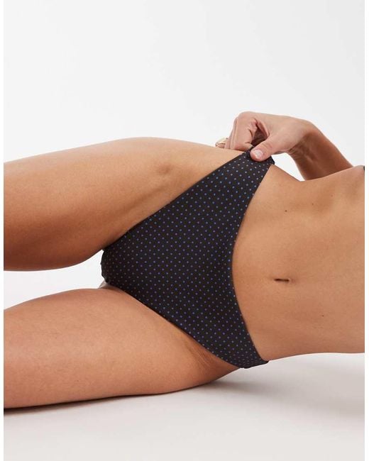 & Other Stories Black High Leg Bikini Bottom