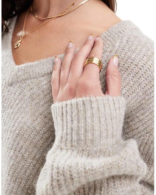 Vila Multicolor V Neck Jumper