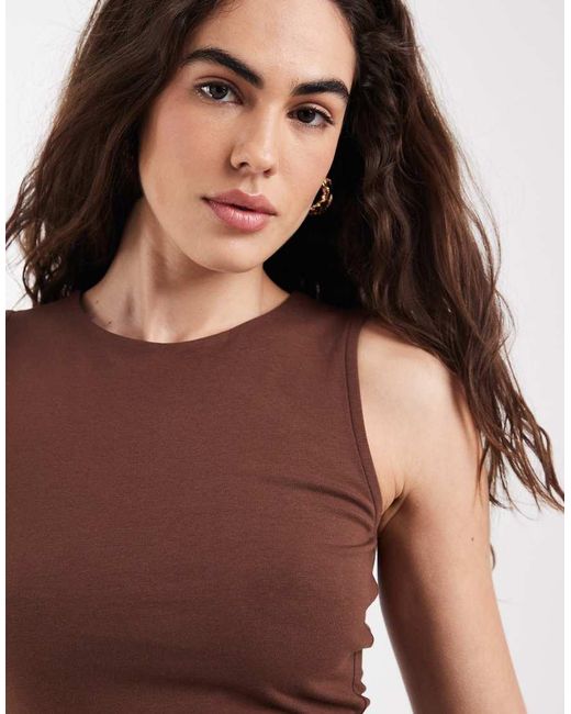 New Look Brown Basic Tank
