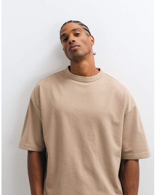 ASOS Natural Breathemaxtm Heavyweight Boxy Oversized T-shirt for men