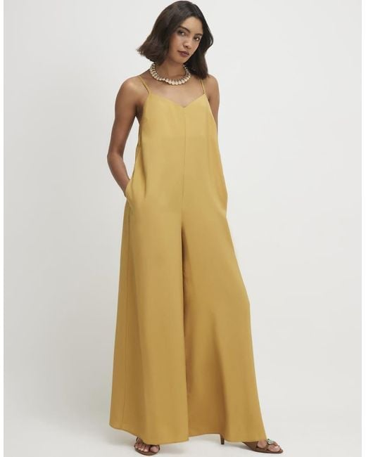 River Island Metallic Modal Blend Cami Jumpsuit
