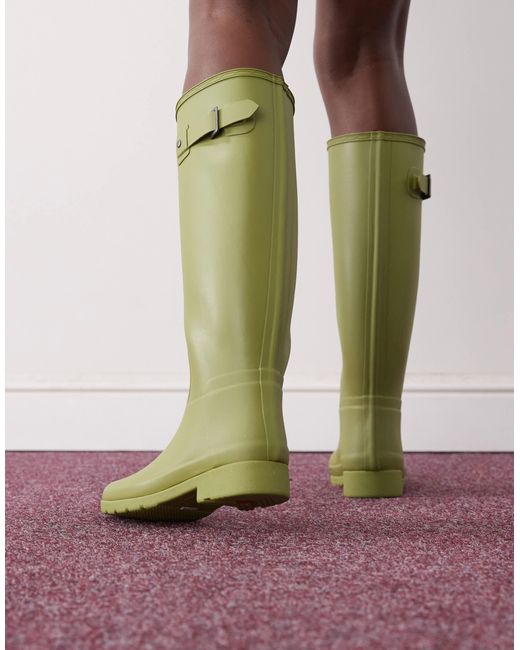 Hunter Black Refined Tall Wellington Boots