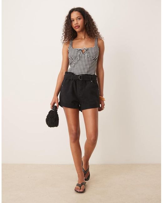 Glamorous Black Knitted Shorts