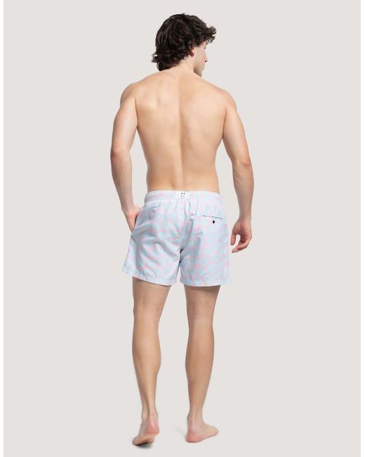 Apreslife White Urchin Swim Shorts for men