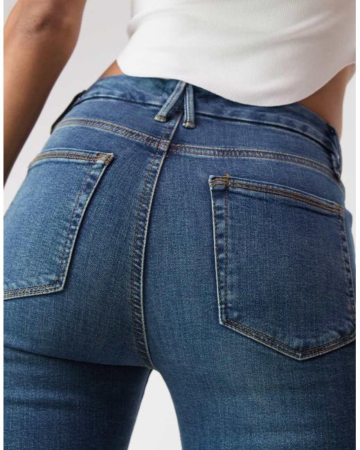 GOOD AMERICAN Blue Good Legs Flare Jeans