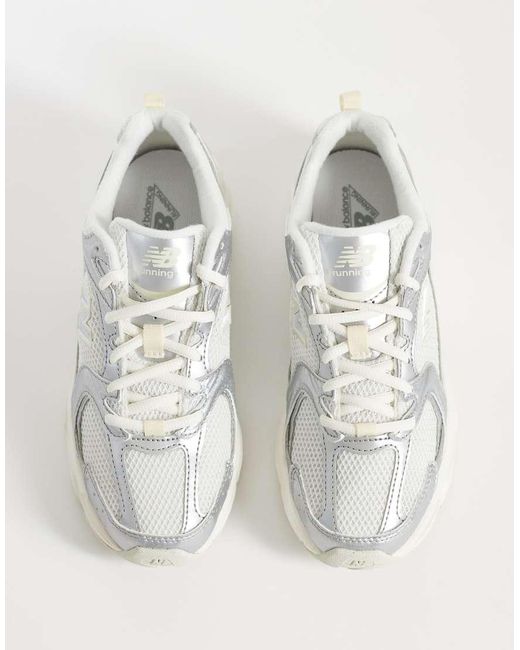 New Balance White 530 Trainers