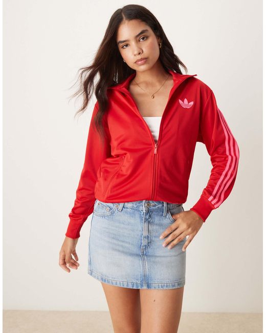 Adidas Originals Red – firebird – locker sitzendes trainingsoberteil