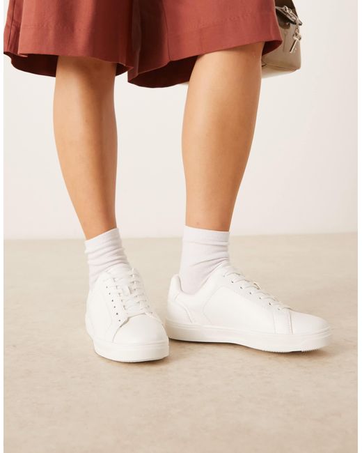 ASOS Natural Delta Lace Up Sneakers